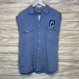 Vintage Bike Week 04 Laconia Sleeveless Biker Shirt Pow Mia  Size: XL